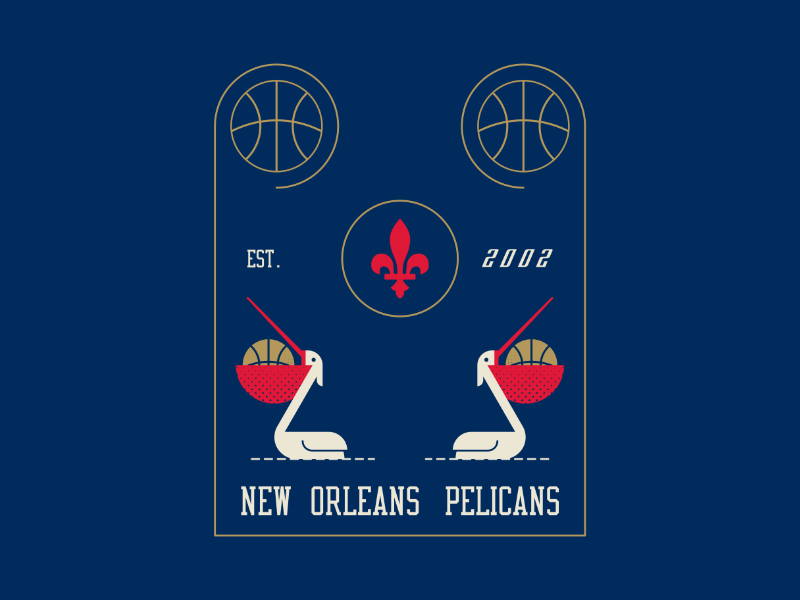 New Orleans Pelicans basketball nba new orleans mark design artist illustrator graphicdesign digitalart digitaldesign illustration vector