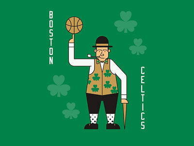 Boston Celtics artist boston boston celtics design digitalart digitaldesign graphicdesign illustration illustrator logo mark nba vector