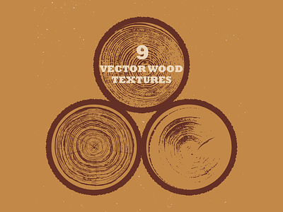 9 Vector Round Wood Textures design digitalart digitaldesign graphicdesign illustration illustrator retro textures vector vectorart wood