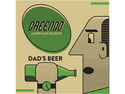Greengo beer beer design brewery brewing design digitalart digitaldesign graphicdesign illustration illustrator retro vector vectorart vintage
