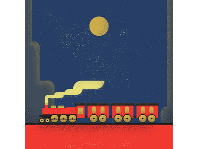 Train artist design digitalart digitaldesign graphicdesign illustration illustrator retro train vector vectorart vintage