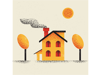 House artist design digitalart digitaldesign graphicdesign house illustration illustrator retro vector vectorart vintage