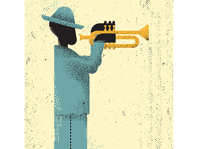 Jazz artist design digitalart digitaldesign graphicdesign illustration illustrator jazz music retro vector vectorart vintage