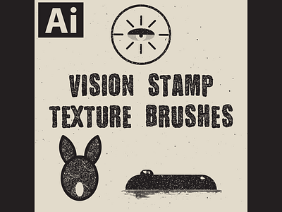 Vision Stamp Texture Brushes artist brushes design digitalart digitaldesign graphicdesign illustration illustrator ink stamp retro stamp stamp texture texture texture brushes vector vectorart