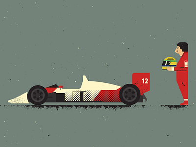 Ayrton Senna artist ayrton senn design digitalart digitaldesign formula1 graphicdesign illustration illustrator retro vector vectorart vintage