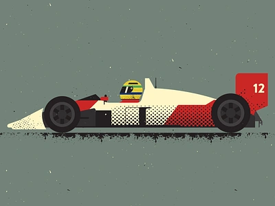 Ayrton Senna 2 artist ayrton senna design digitalart digitaldesign formula1 graphicdesign illustration illustrator retro vector vectorart vintage