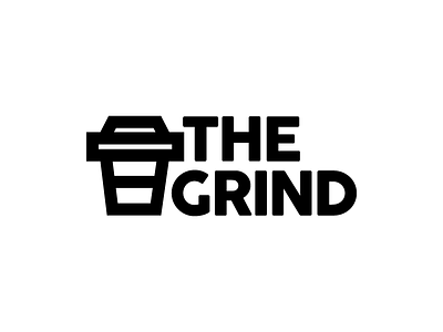 The Grind Logo - 1 Hour Logos - Thirty Logos Challenge Day 2 brand branding coffee coffee cup coffee shop grind logo logo design the grind the grind logo thirty logos thirtylogos
