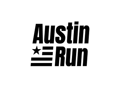 Austin Run - 1 Hour Logos - Thirty Logos Challenge Day 7 austin austin run austin run logo branding charity logo logo logo design run run logo runner texas thirty logos