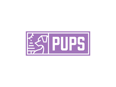 Pups - 1 Hour Logos - Thirty Logos Challenge Day 15 brand branding dog dog logo logo logo design pup puppy puppy logo pups logo thirty logos