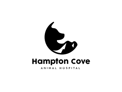 Hampton Cove - 1 Hour Logos - Thirty Logos Challenge Day 19 animal animal logo brand branding dog dog logo logo logo design mountain mountain logo thirty logos