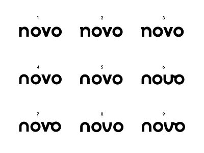 Novo Logotype Exploration branding clothes clothing clothing store fashion logo logo designer logomark logotype wordmark