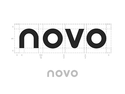 Novo Logo Construction brand branding clothes clothing fashion logo logomark logotype novo wordmark