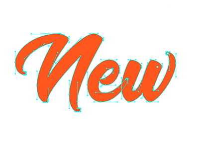 "New" Handwritten Type Exploration handlettering logo logotype new new logo new logotype new wordmark wordmark