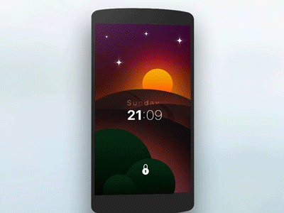 Lock Screen in Parallax Previewer