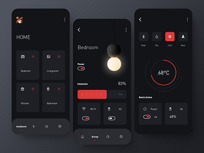 Connected Home app ui