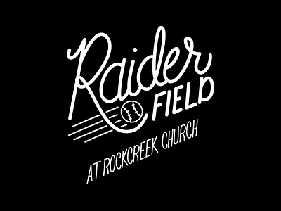 Raider Field brand branding design drawing font handlettering illustration lettering logo type typography