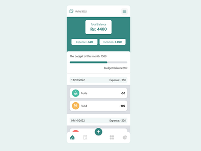 Budget App screen 4