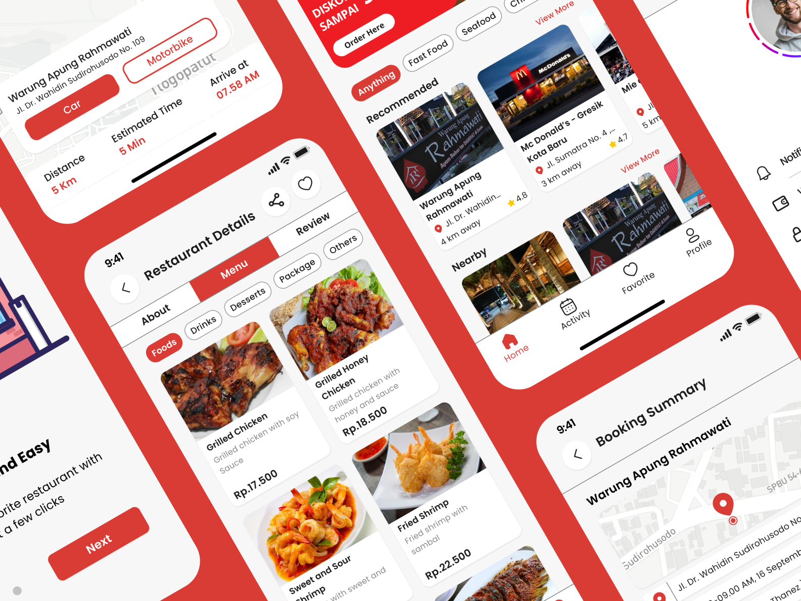 Food Order and Reservation Mobile App by Zacky on Dribbble