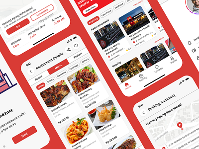 Food Order and Reservation Mobile App app booking case study design food app mobile mobile app reservation ui user interface ux