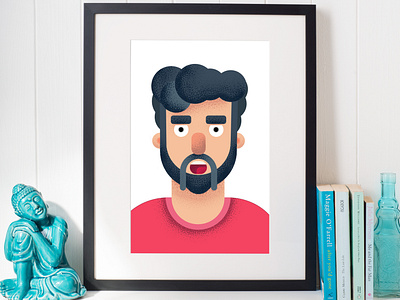 Flat Design Portrait