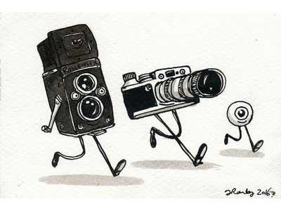 Two cameras and an eyeball
