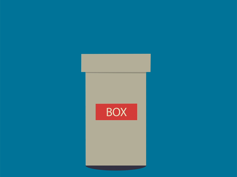 Box to toolbox and back again animated gif animation animation 2d box squashandstretch toolbox
