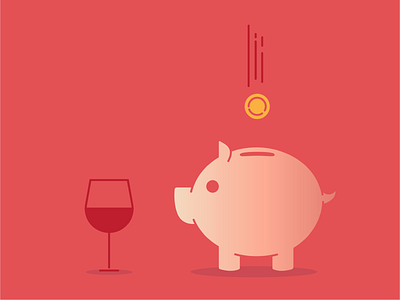 Money Saving, Wine Drinking Pork