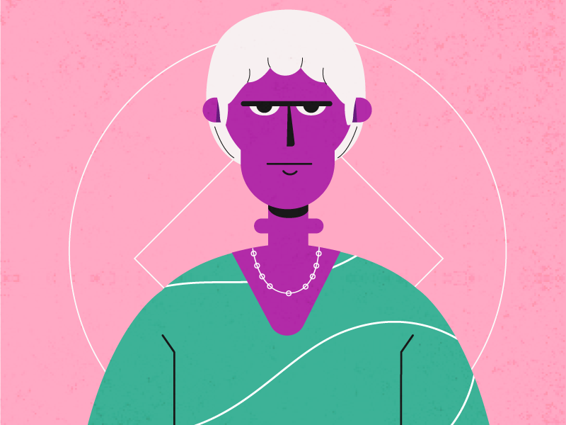 Pensador 2d animation character vector lines shapes vector illustration 2d flat design motion graphics characterdesign illustration