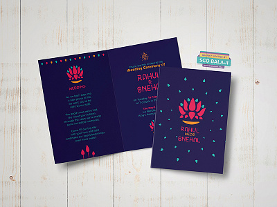 Ashtamangala Indian Wedding Invite