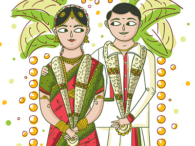 indian wedding drawing