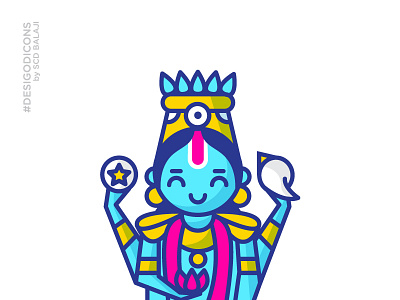 Guruvayurappan - Baby Vishnu desi god icons hindu gods icon iconography indian illustrator krishna mythology vishnu