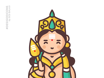 Murugan - The God of War desi god icons gods icon icon design icon styles icon trends iconography indian illustrator murugan scd balaji tamil god