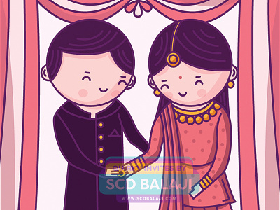 Cute Couple Engagement Invitation bride creative wedding invitation einvitation engagement groom indian invitation ring ceremony save the date card vector