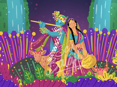 Radha Krishna designs, themes, templates and downloadable graphic elements  on Dribbble