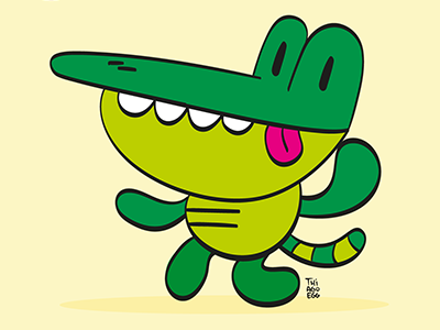 Monstro do Dia child colors green illustration ilustração kids monster monstro