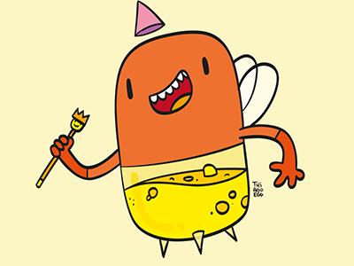 Monstro do dia child colors draw honey illustration ilustração kids monster monstro