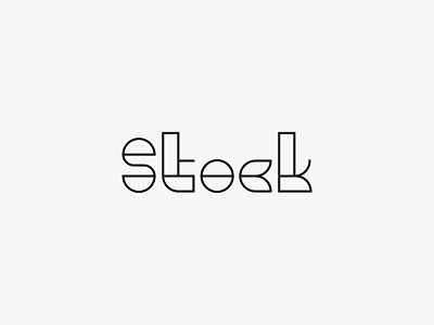 Stock Wordmark branding design logo typography visual identity