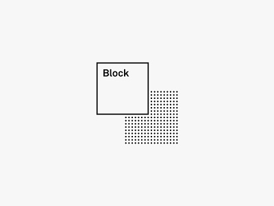 Block Symbol branding design logo typography visual identity
