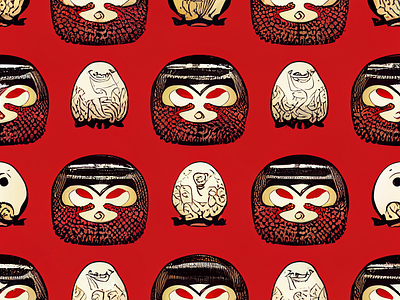 Japanese Daruma Pattern (Monster)