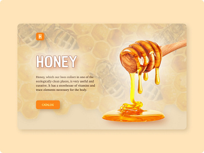 Concept honey! branding design honey typography ui ux