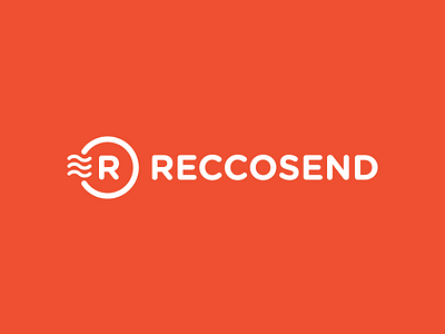 Reccosend Logo app logo recommendations red