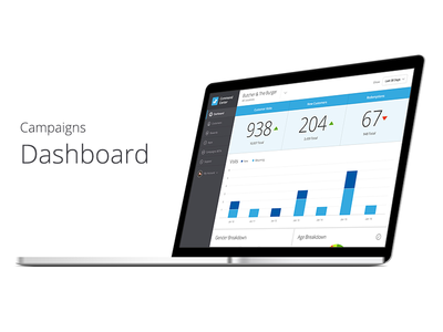 Campaigns Dashboard analytics app chart dashboard data graph trends ui visualization web