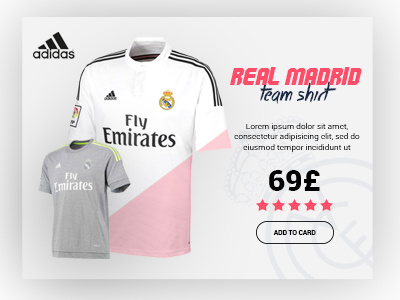 RM Shirt adidas design ecommerce real madrid sales shirt