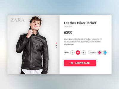 Banner For Sales jacket layout men pleated product card ui web zara