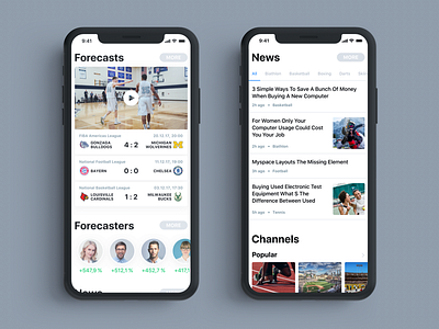 Forecasts & News app forecast ios 11 leaderboard news sport tabs