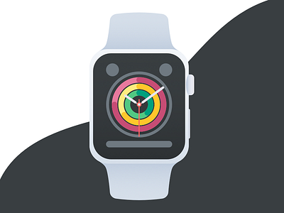 Apple Watch apple design flat illustration watch