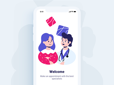 Woman and doctor advice design doctor flat girl help illustration man people person sketch web woman