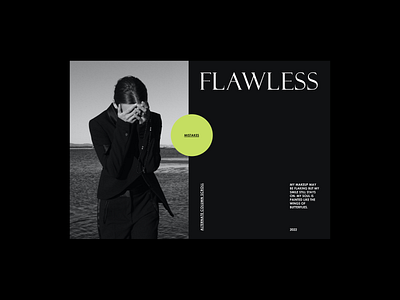 We are not flawless artdirection design figma graphic design layout minimal modern photography typography visual design web design website whitespace