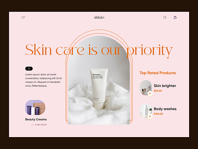 Beauty Product Web Header