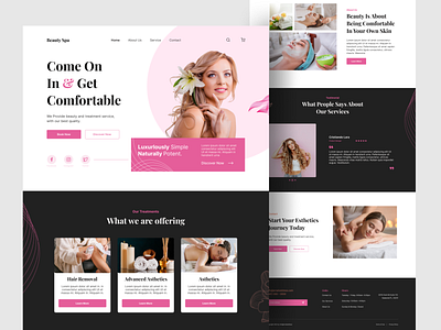 Beauty Spa Landing Page Design